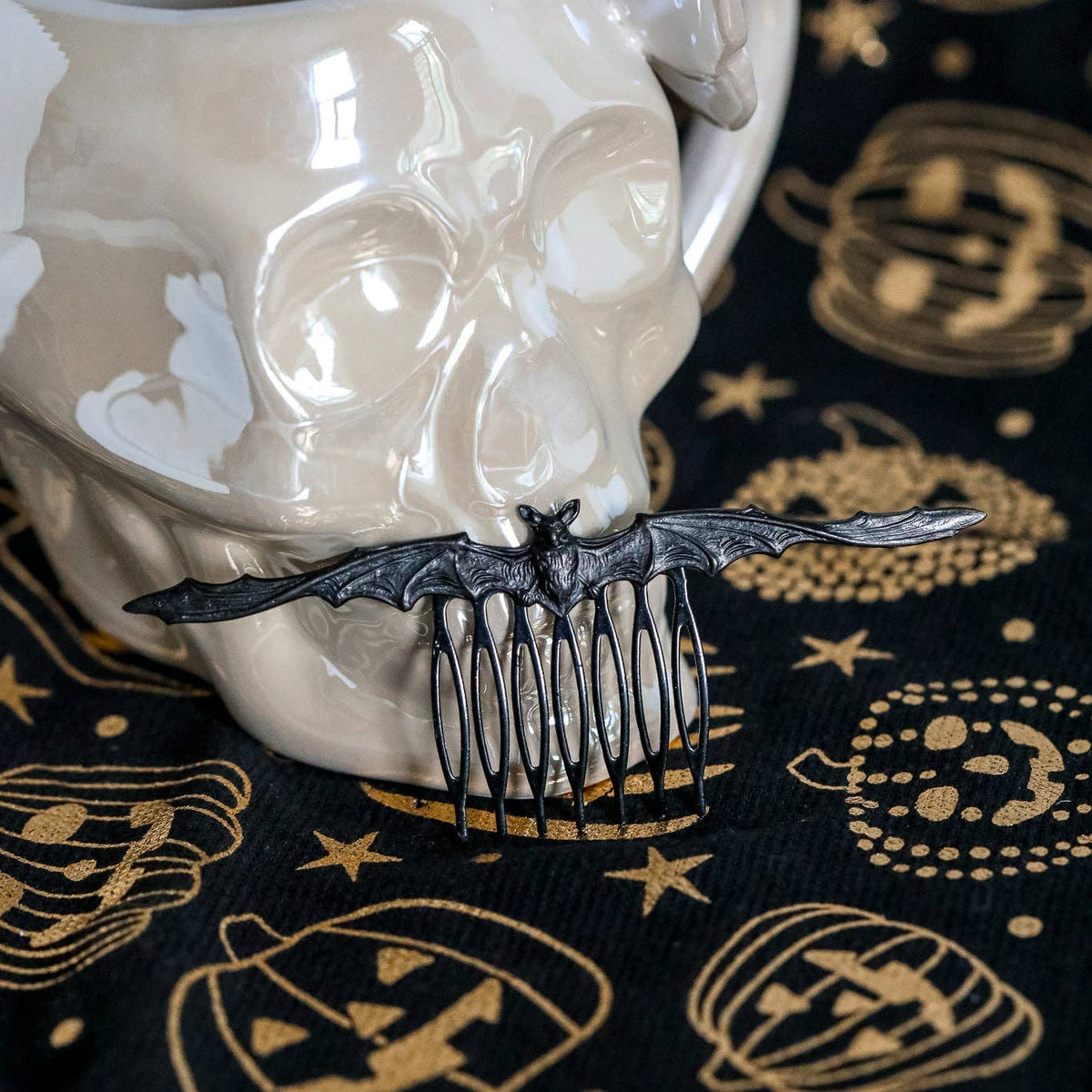 Nocturne Bat Hair Comb | Gothic Hair Accessory