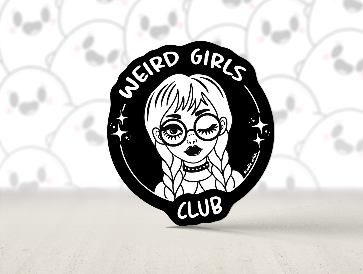 Weird Girls Spooky Witch Emo Sticker